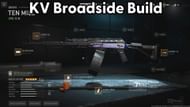 KV Broadside loadout for DMZ's Koschei complex (Image via Activision and YouTube/MrDalekJD)